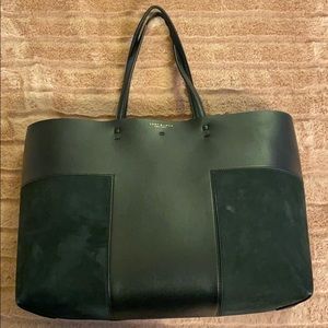 Tory Burch T Block Leather tote